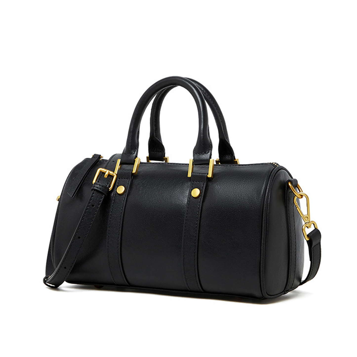 Xpurse Women's Shoulder Bag, Boston Bag, Vintage Leather Crossbody Bag, Adjustable Cowhide Handbag