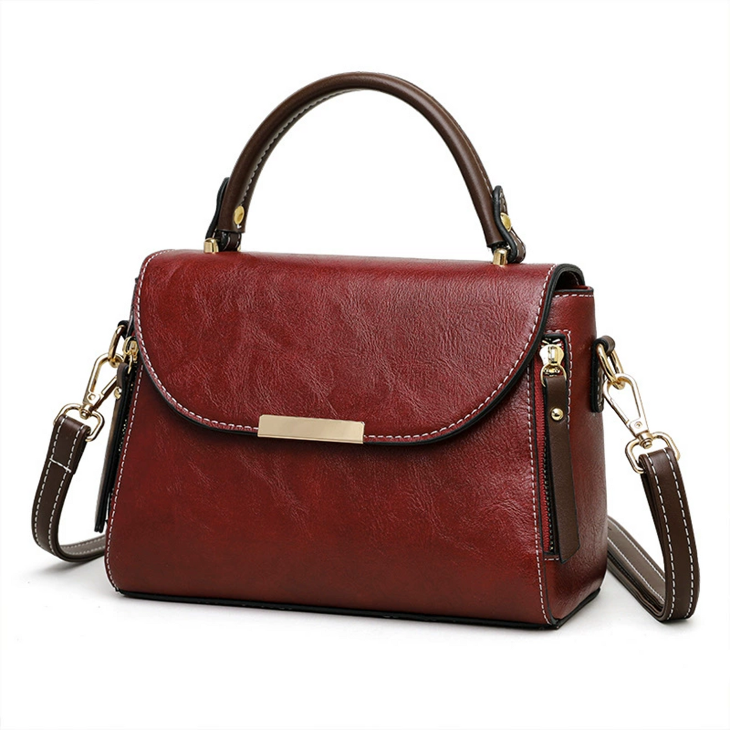 Xpurse Simple Vintage Crossbody Shoulder Bag