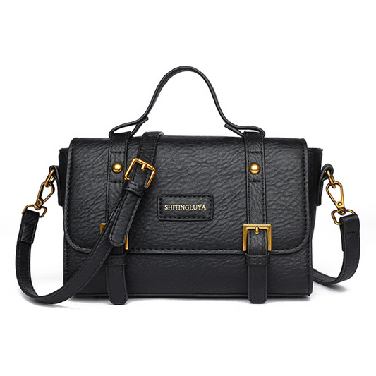 Xpurse  Vintage PU Postman Crossbody Bag