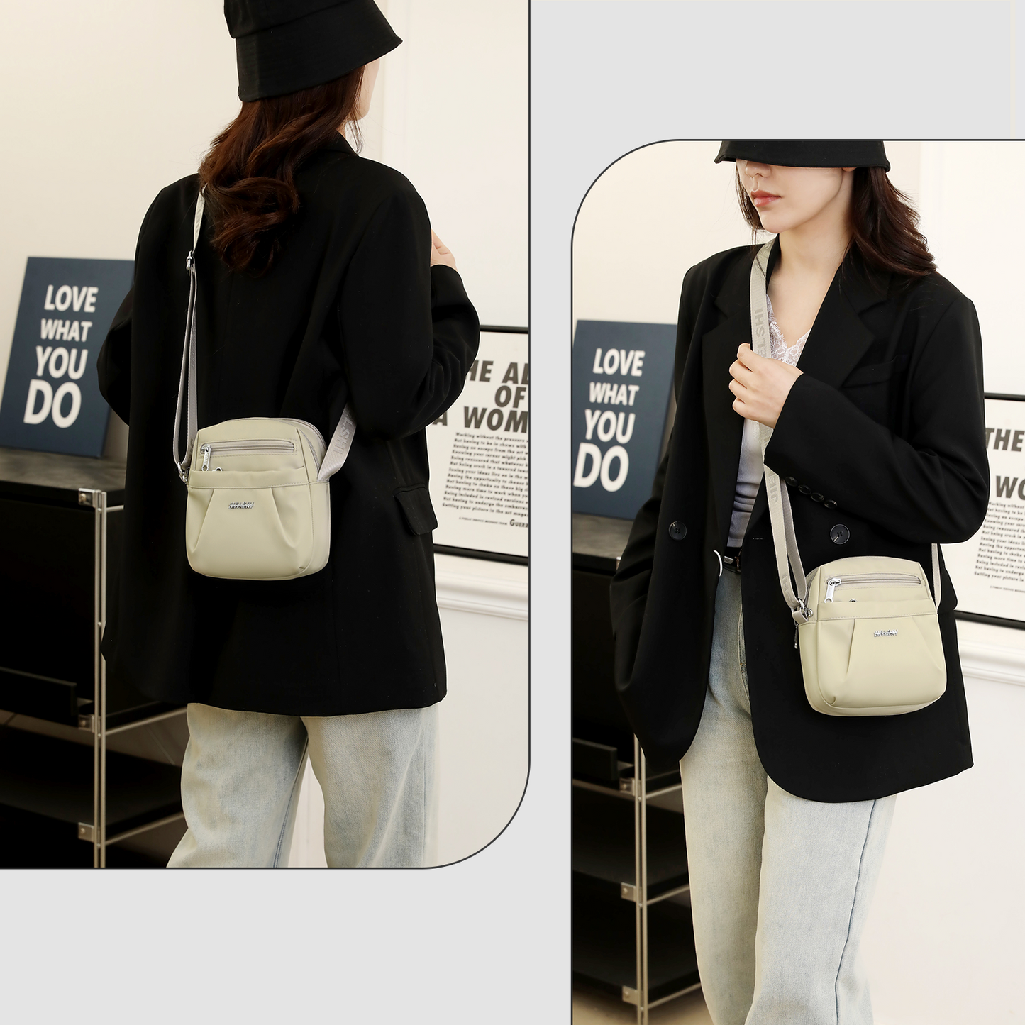 Xpurse Women's Simple Casual Cross-Body Shopping Bag