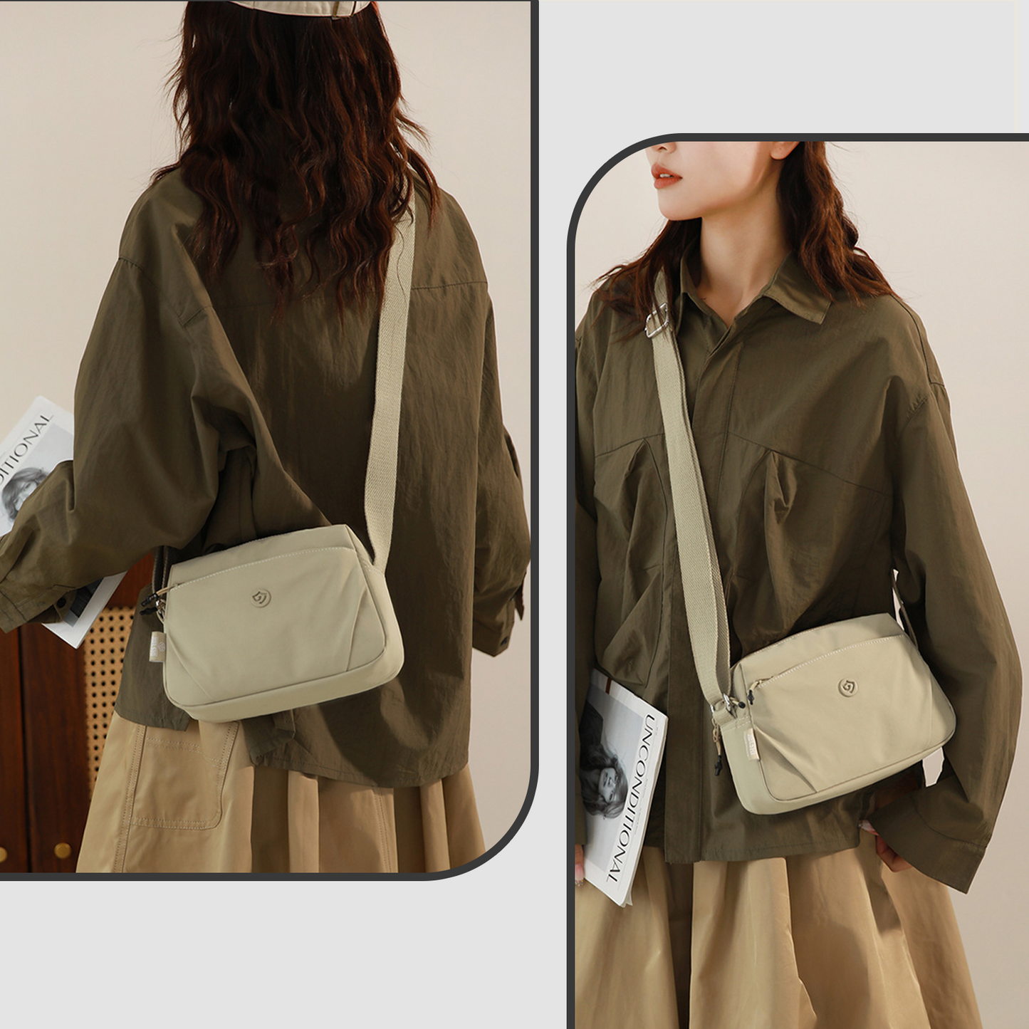 Xpurse Versatile Casual Simple Shoulder Crossbody Bag