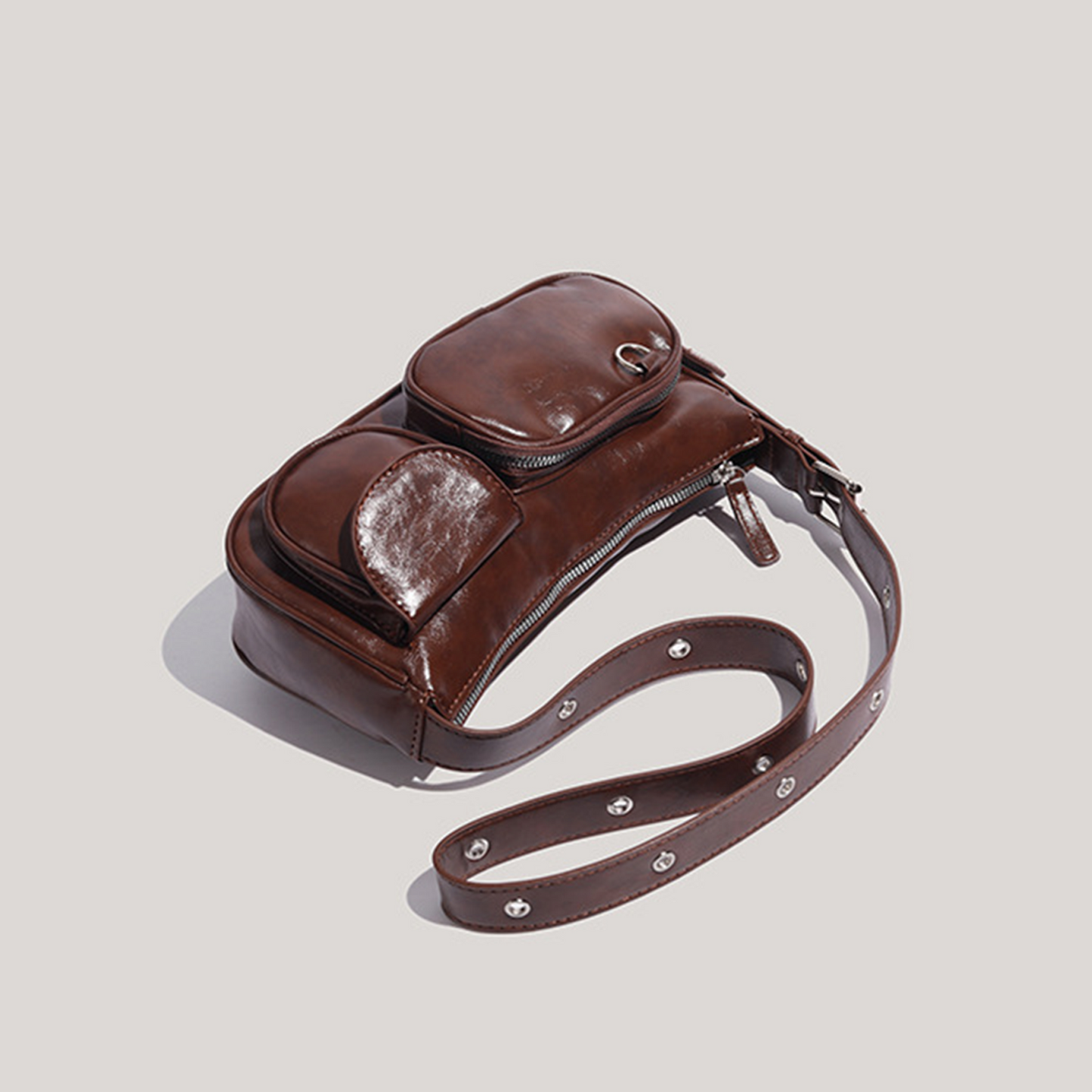 Xpurse Vintage Texture Commuter Handbag Crossbody Bag