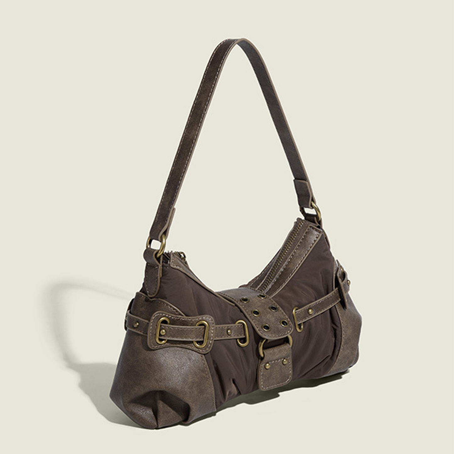 Xpurse Wasteland-Style Vintage Armpit Shoulder Bag
