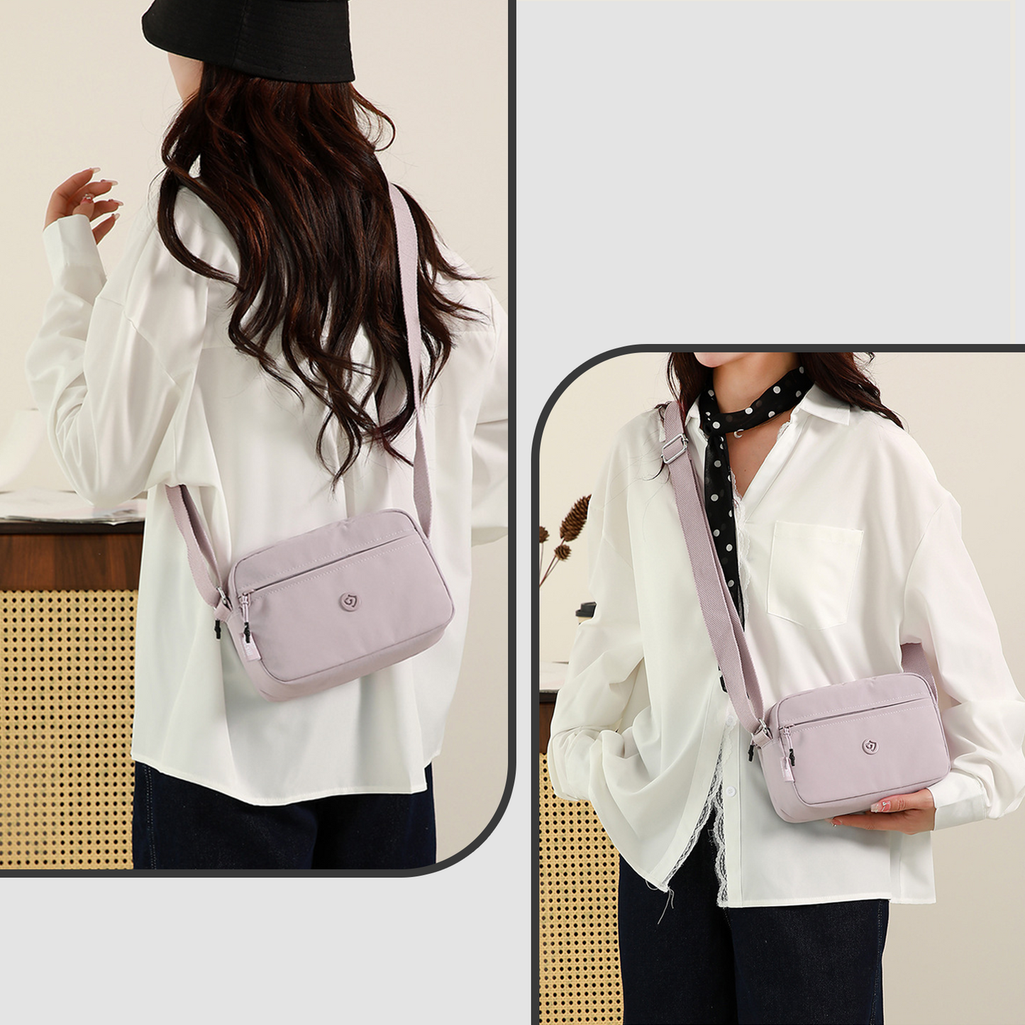 Xpurse Casual One Shoulder Crossbody Small Square Bag