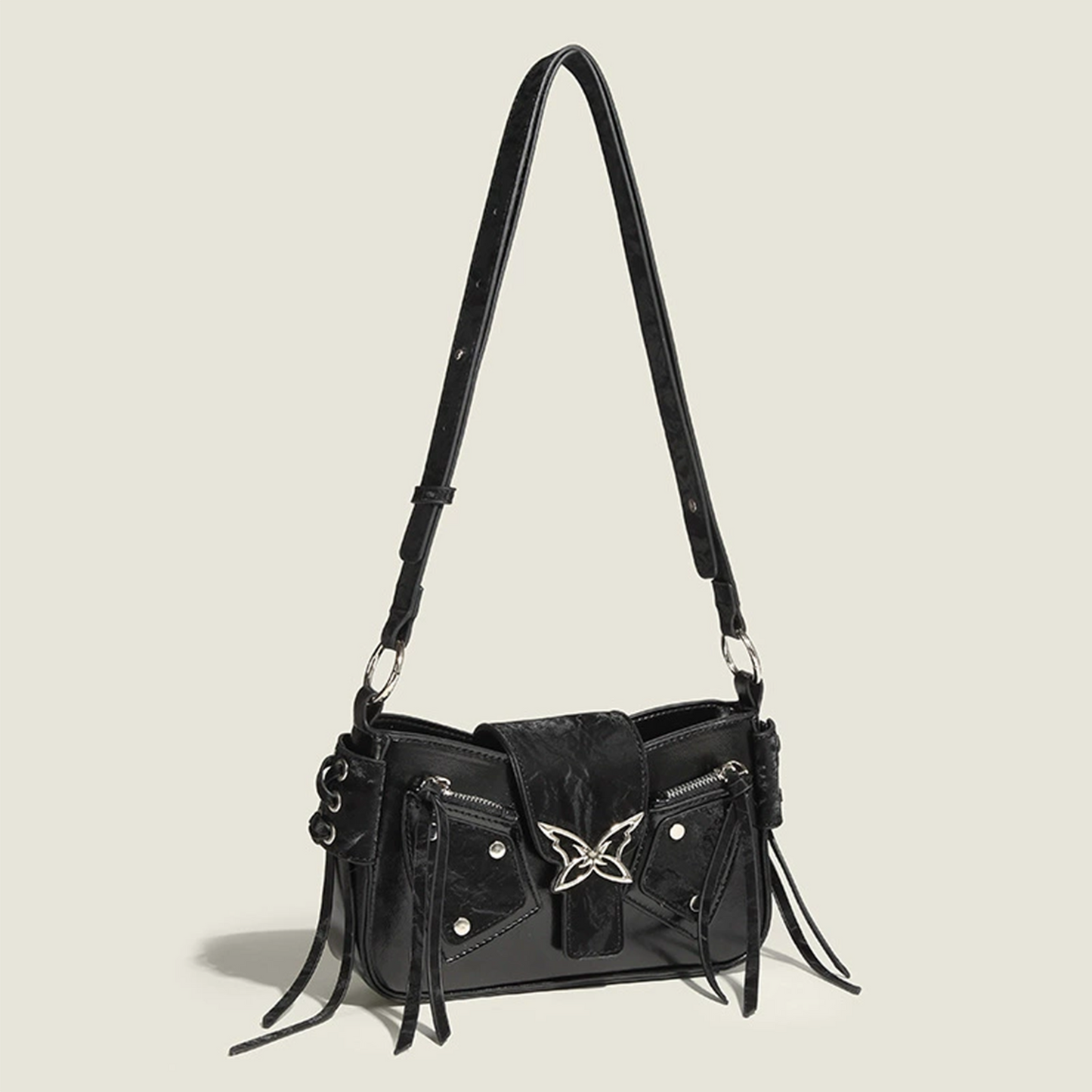 Xpurse One-Shoulder Stylish Butterfly Square Bag