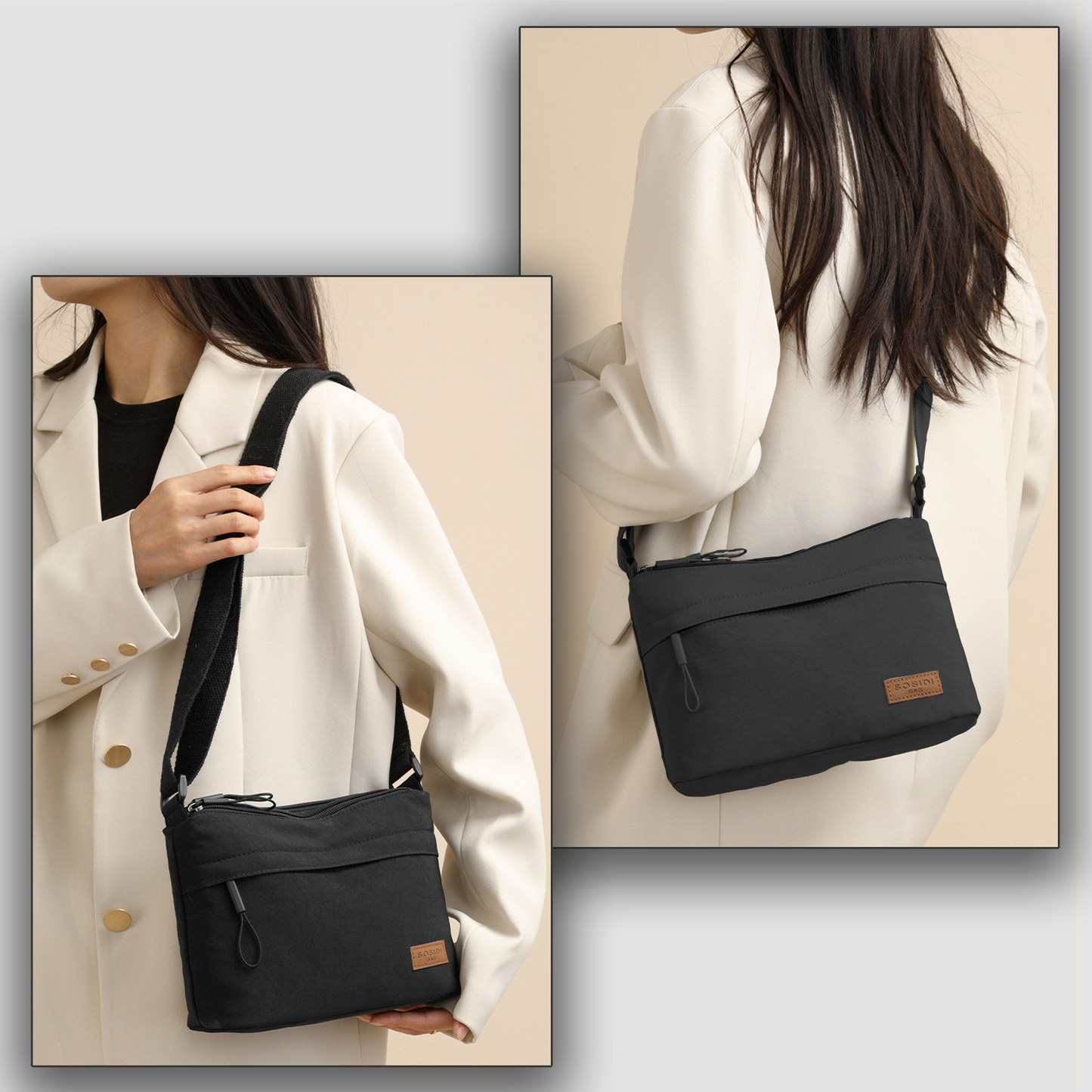 Xpurse Women's Square Casual Commuter Crossbody Bag
