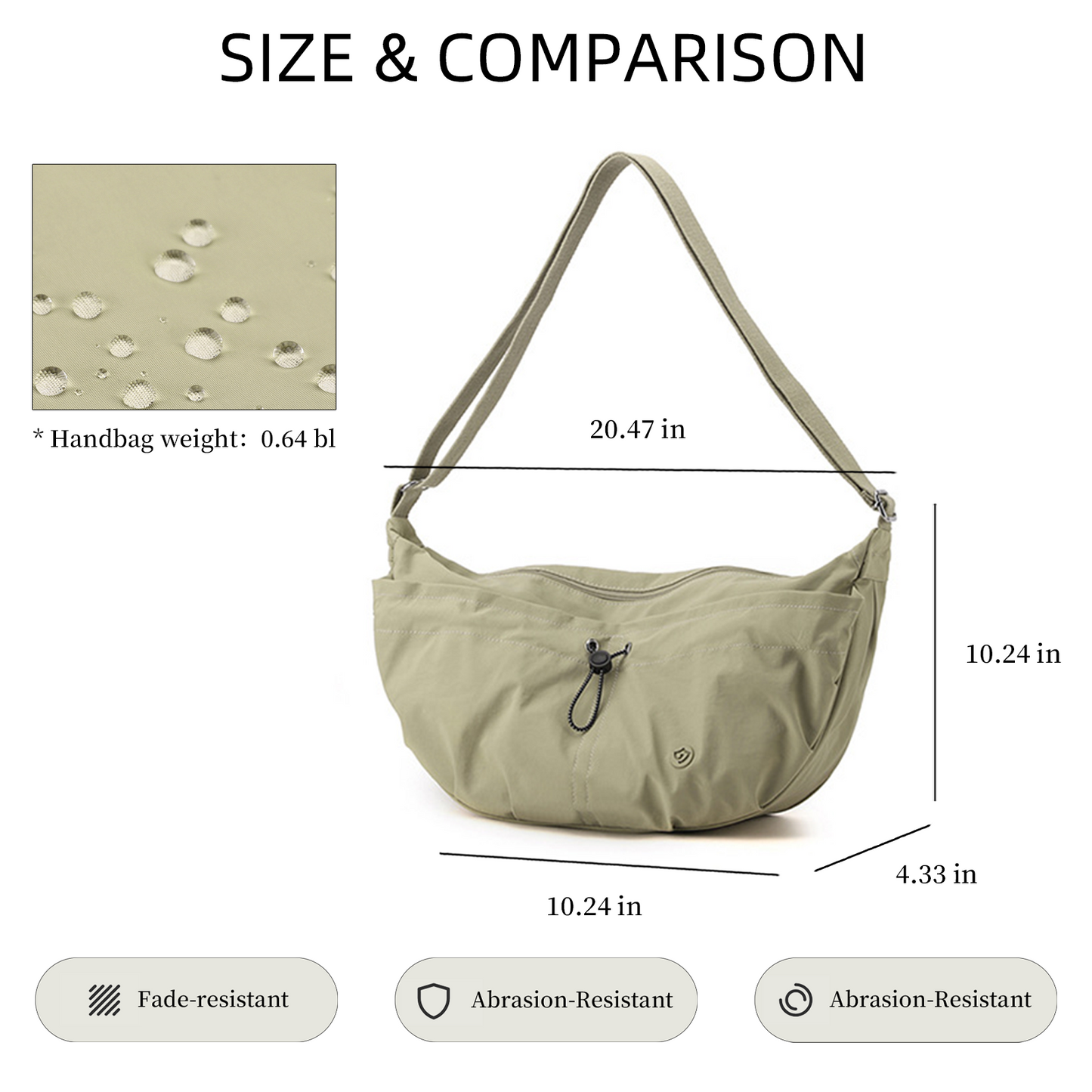 Xpurse Ultra-Light Casual Crescent Shoulder Bag