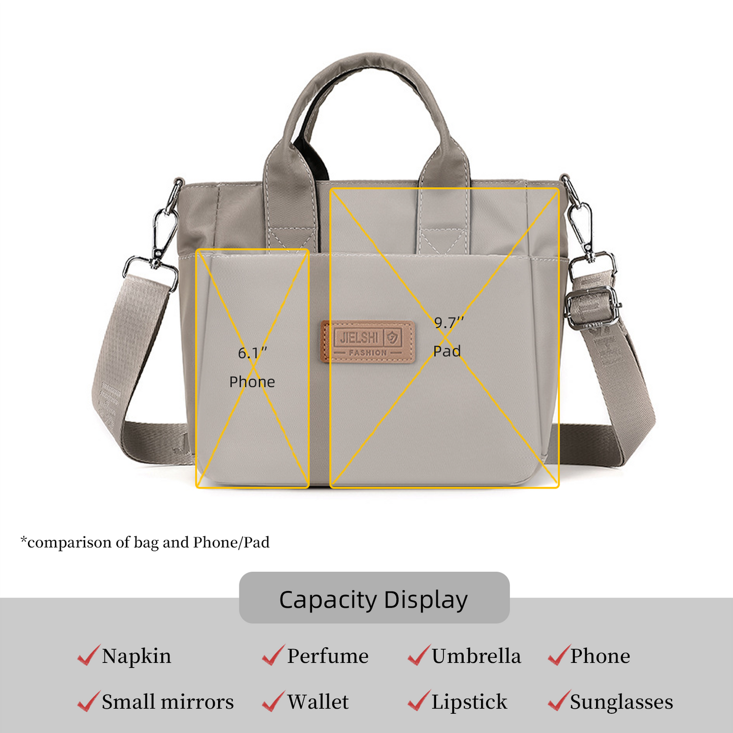 Xpurse Multi-Pocket Ultra-Light Crossbody Bag