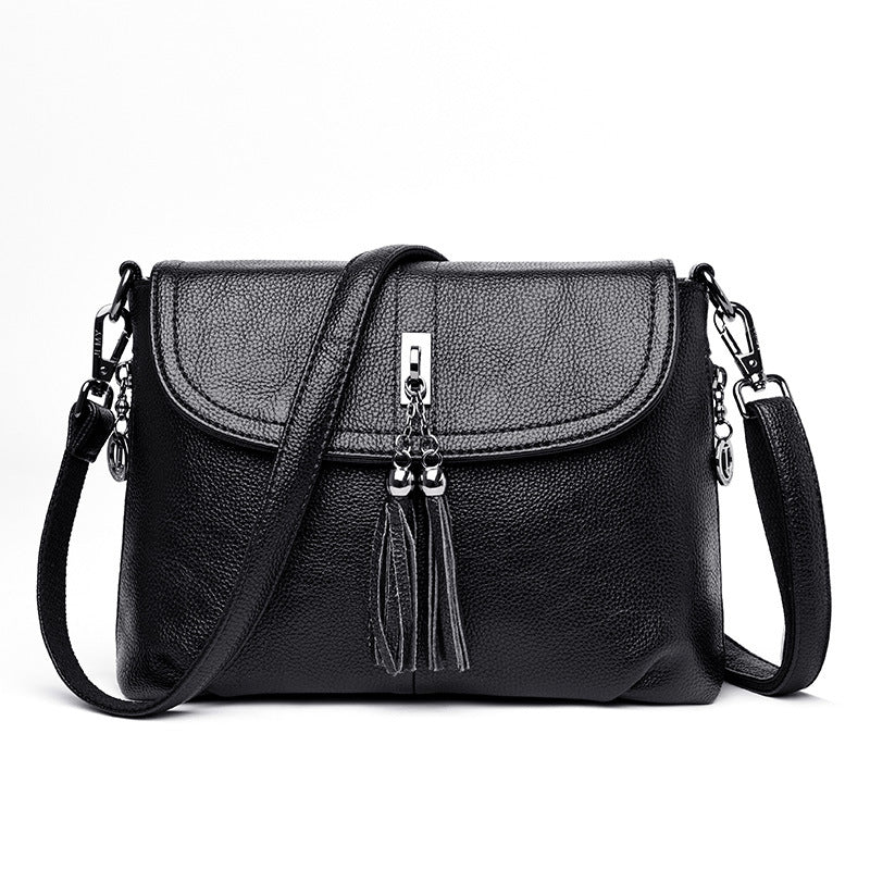 MINTEGRA Crossbody Bag for Women with Tassel Functional Shoulder Purse Saddle Messenger Bag