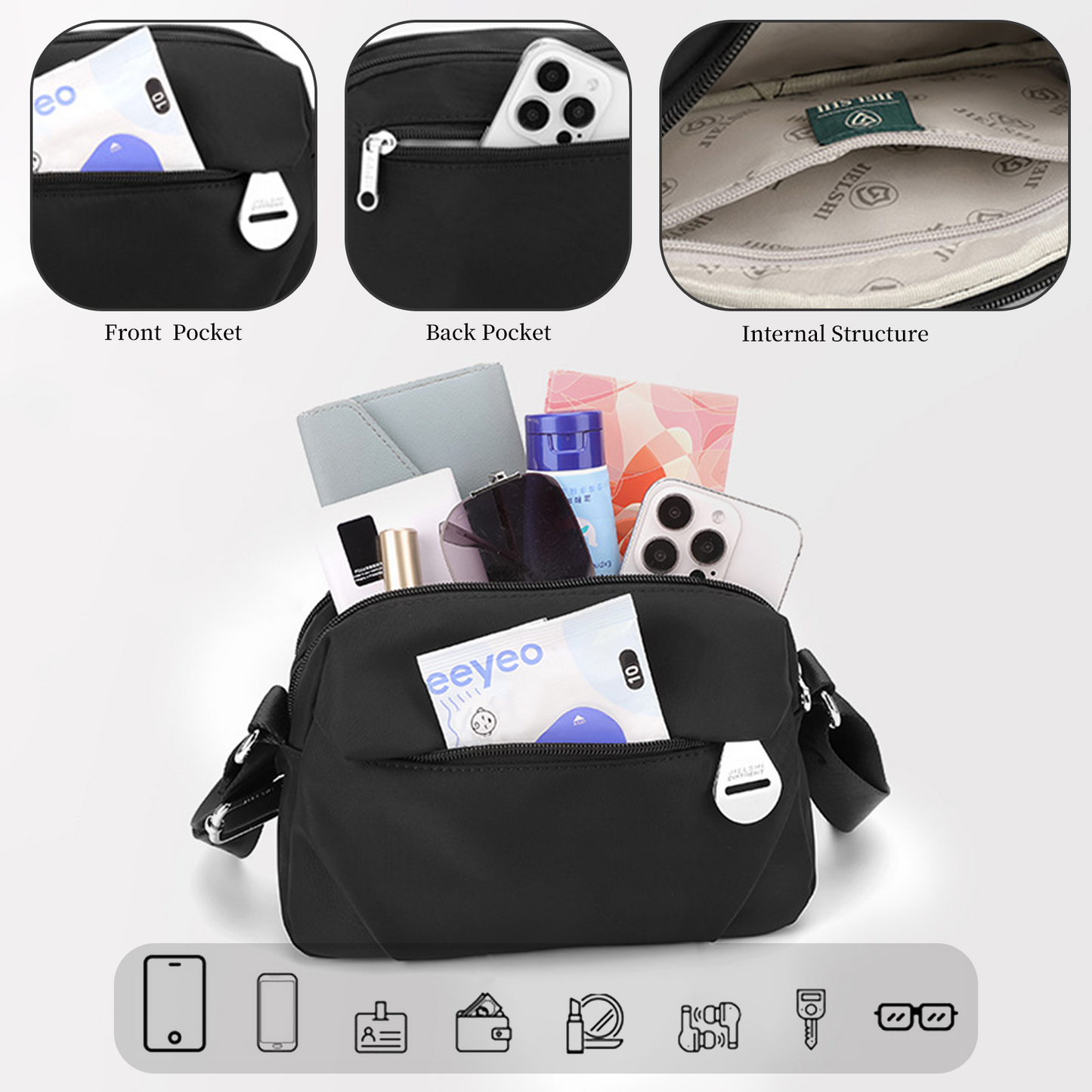 Xpurse Casual Ultra-Light and Simple Crossbody Bag
