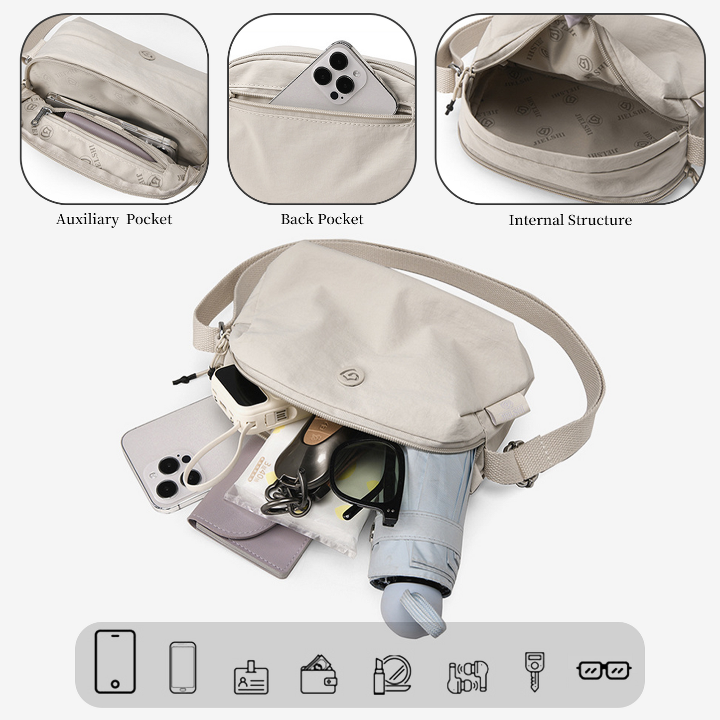 Xpurse Simple Ultra-Light Casual Shoulder Bag