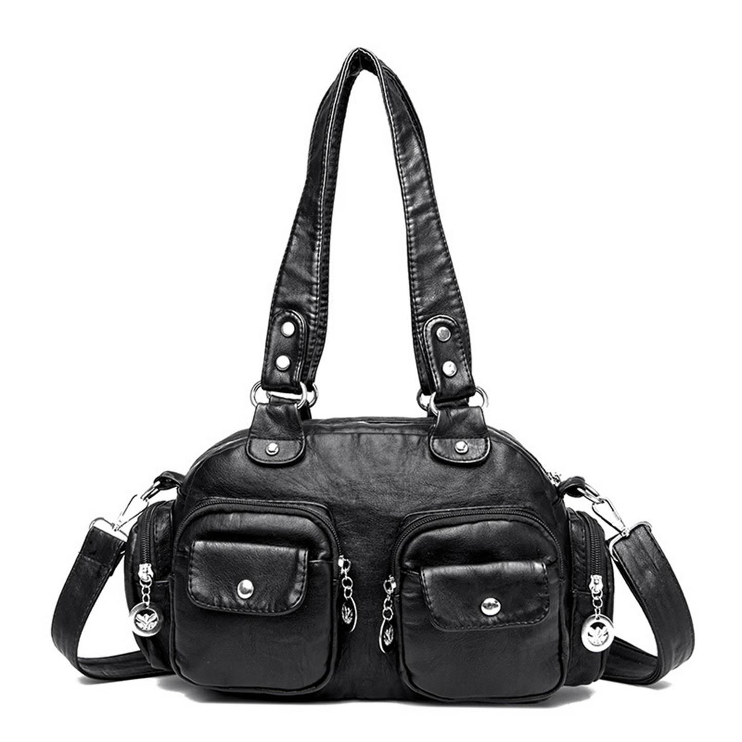 Xpurse Women's Casual Shoulder Bag, Multi-Pocket Shopping Crossbody Bag