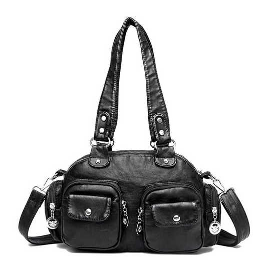 Xpurse Women's Casual Shoulder Bag, Multi-Pocket Shopping Crossbody Bag