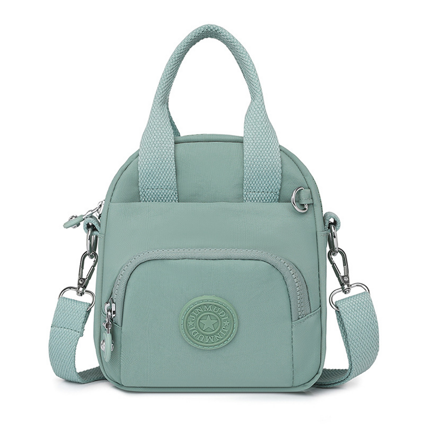 Xpurse Multi-Compartment Nylon Crossbody Casual Shoulder Bag