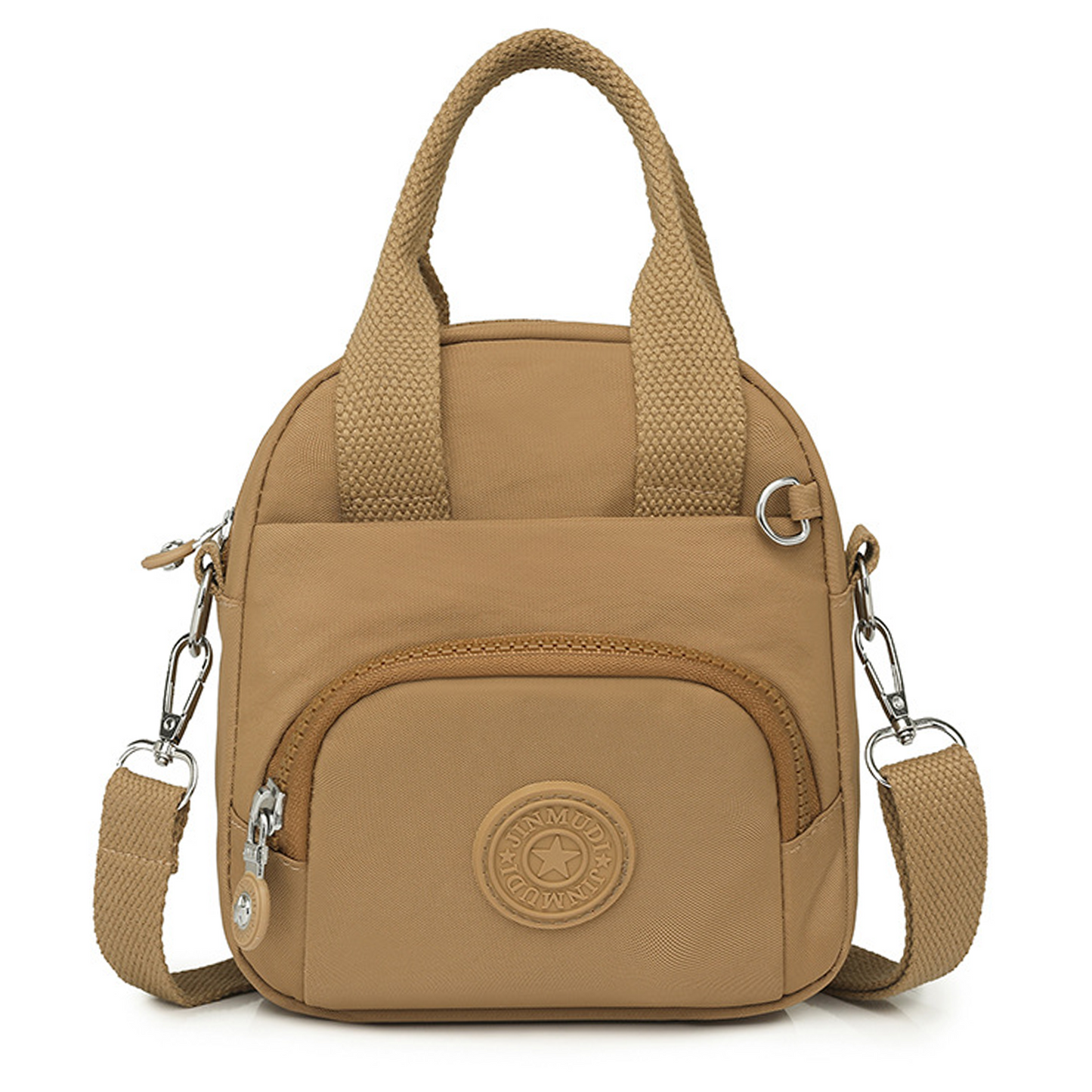 Xpurse Multi-Compartment Nylon Crossbody Casual Shoulder Bag