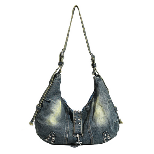 Xpurse Women's Commuter Denim Shoulder Bag