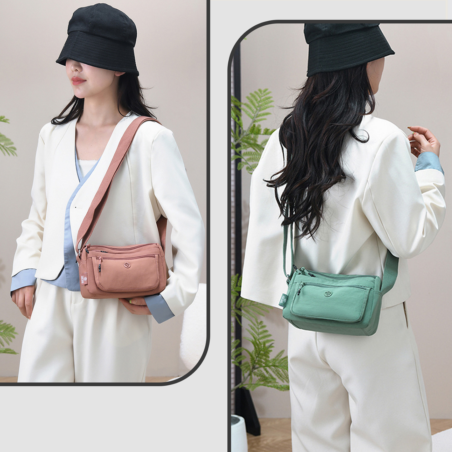 Xpurse Ultra-Light and Simple Multi-Pocket Crossbody Bag