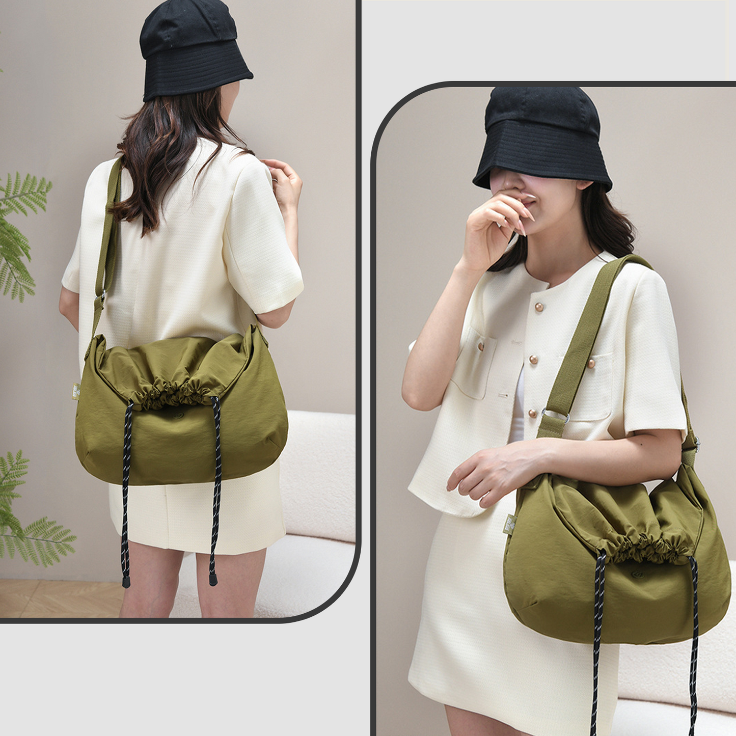 Xpurse Drawstring Athleisure Crossbody Bag