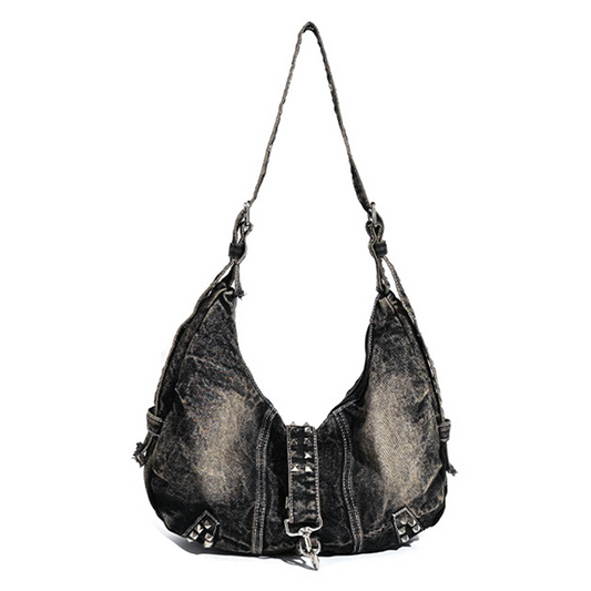 Xpurse Women's Commuter Denim Shoulder Bag