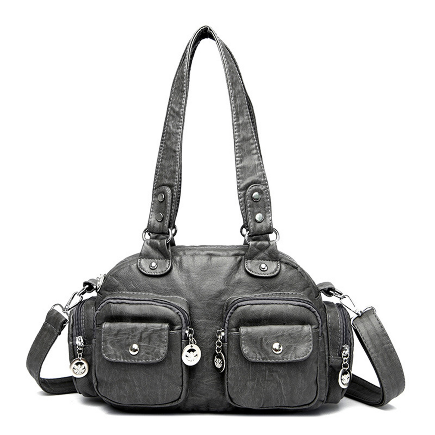 Xpurse Women's Casual Shoulder Bag, Multi-Pocket Shopping Crossbody Bag