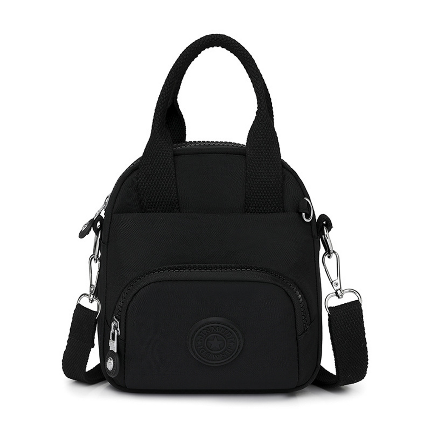 Xpurse Multi-Compartment Nylon Crossbody Casual Shoulder Bag