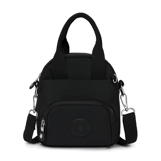 Xpurse Multi-Compartment Nylon Crossbody Casual Shoulder Bag