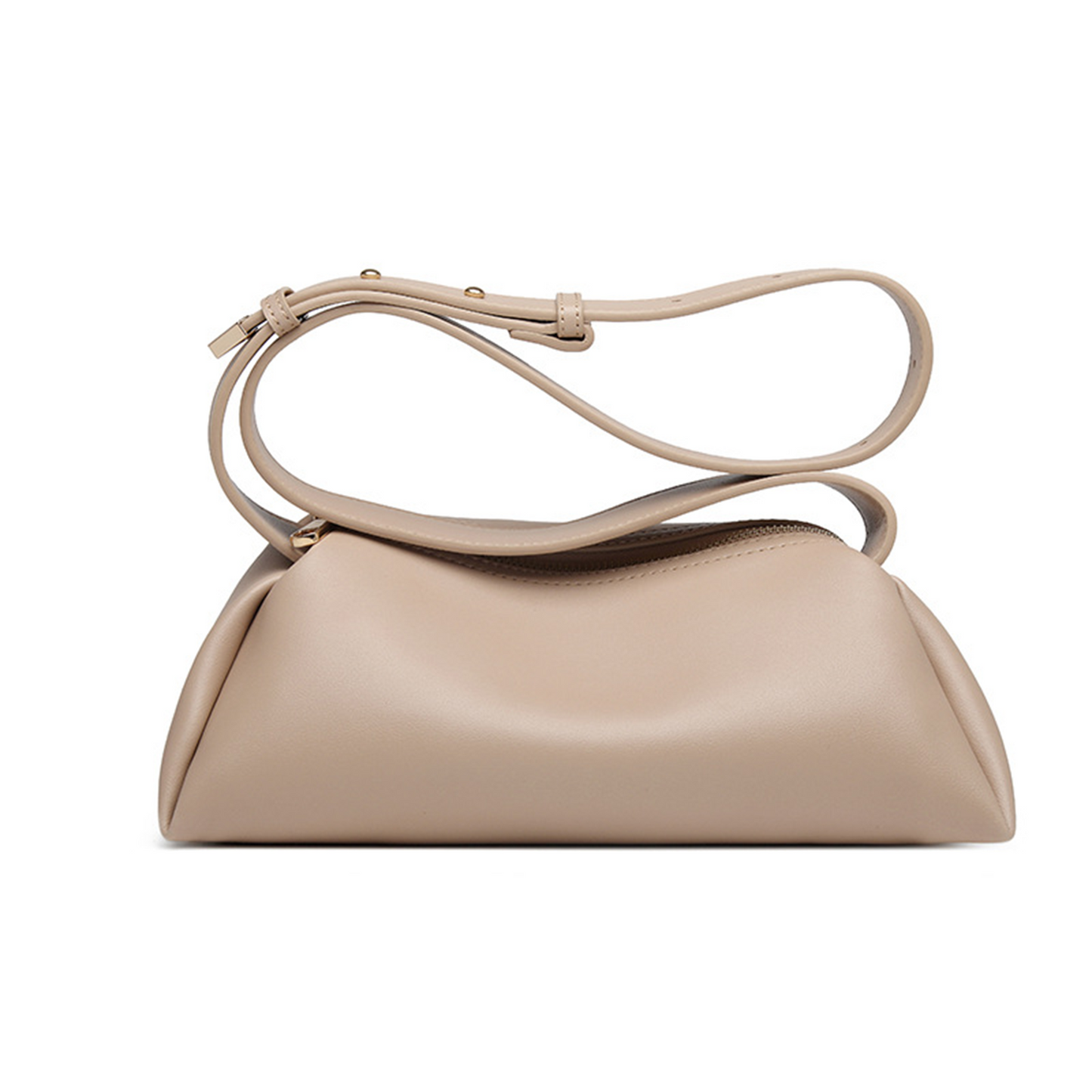 Xpurse Women's Simple Handbag, Soft Underarm Bag, Solid Color Tote Bag