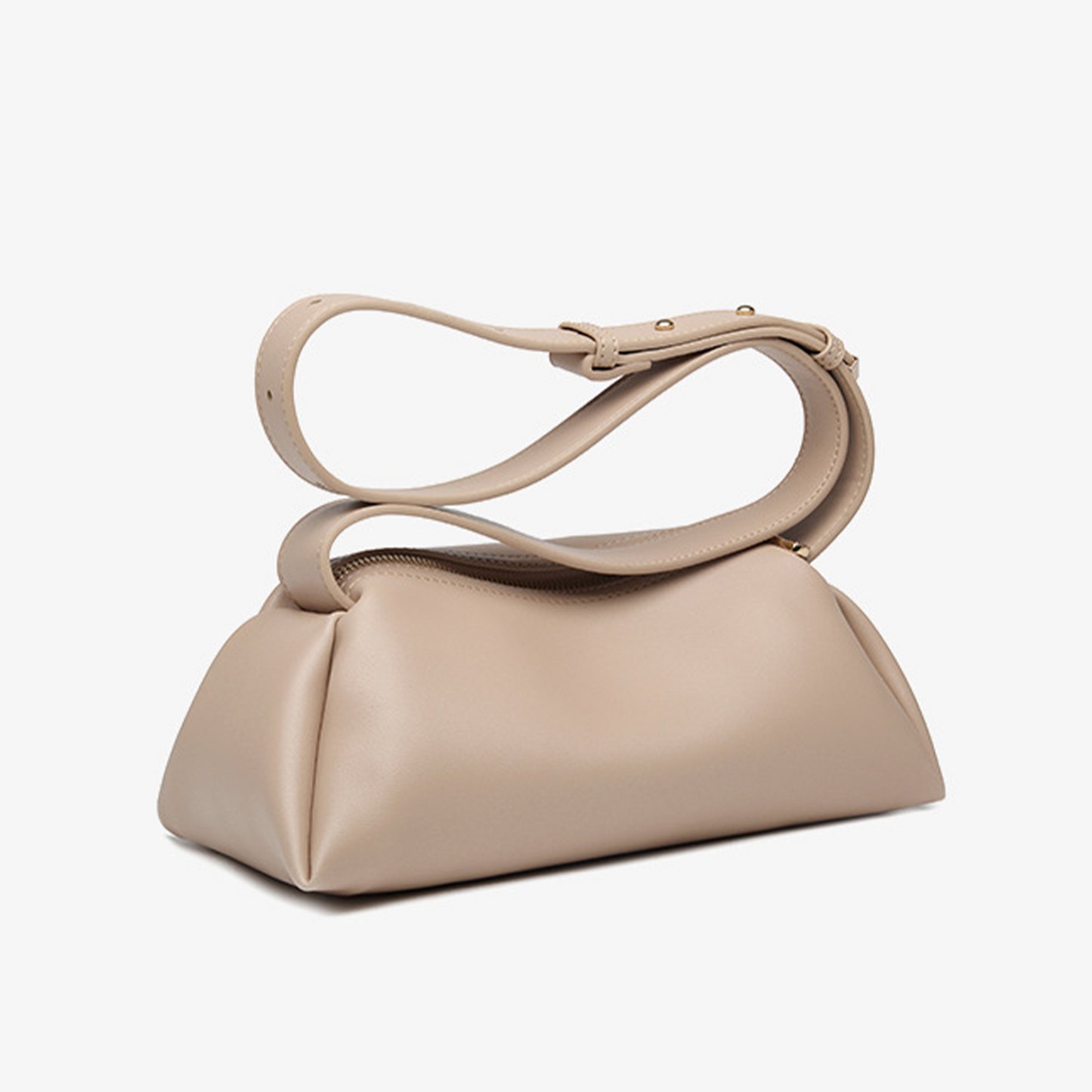 Xpurse Women's Simple Handbag, Soft Underarm Bag, Solid Color Tote Bag
