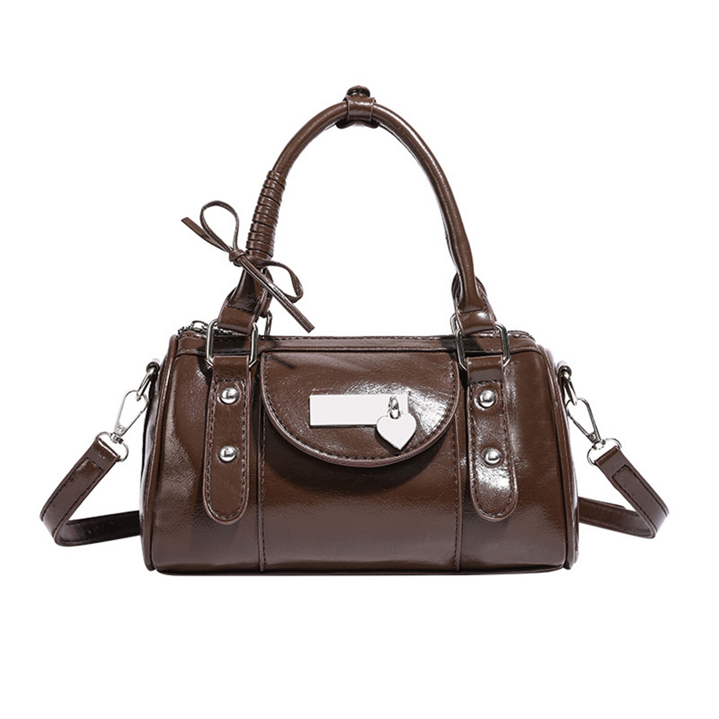 Xpurse Vintage Texture Hardcover Handbag