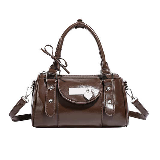 Xpurse Vintage Texture Hardcover Handbag
