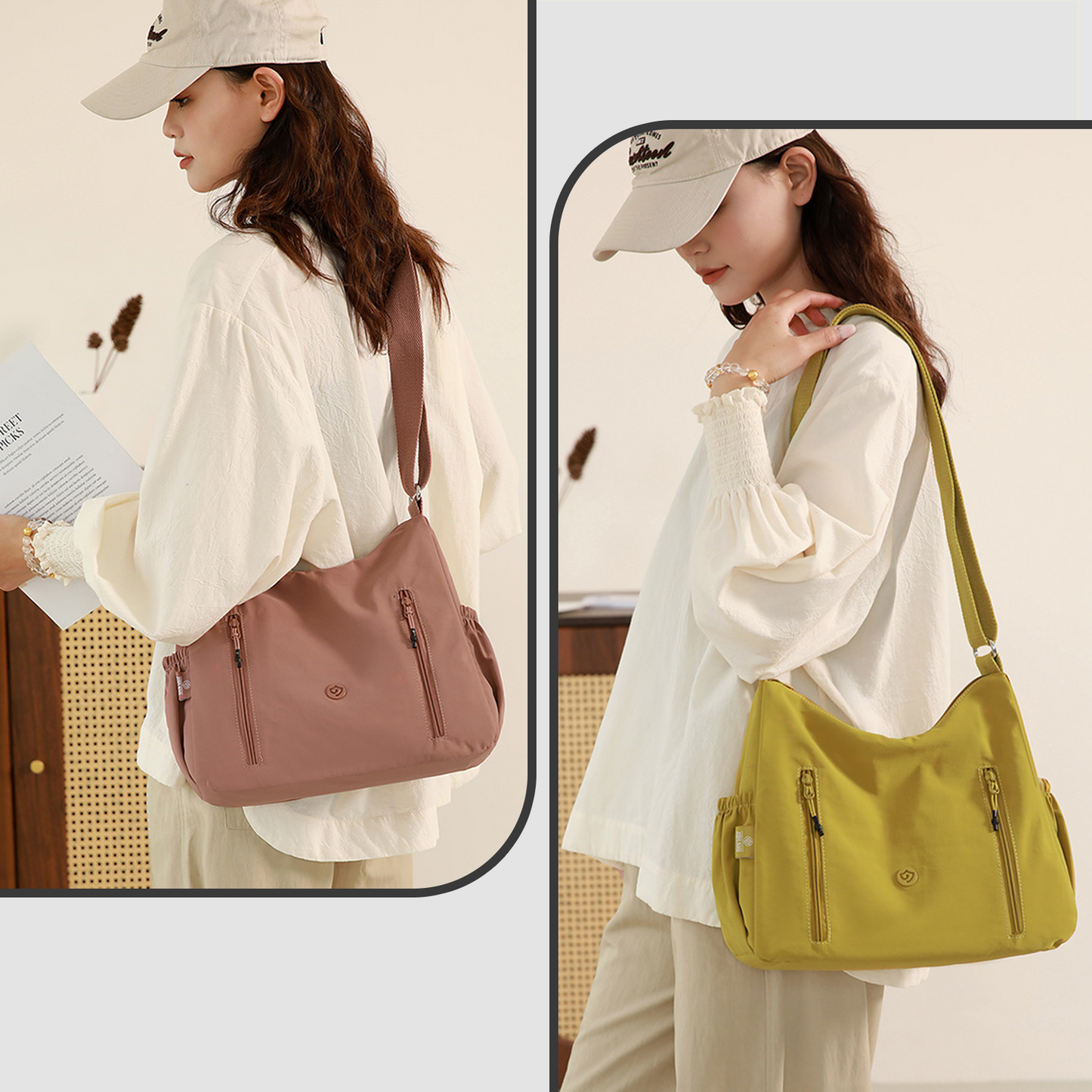 Xpurse Nylon Multifunctional Portable Crossbody Bag