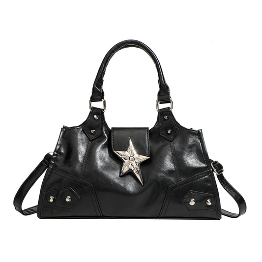 Xpurse Vintage Biker Soft Shoulder Bag