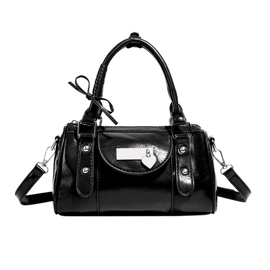 Xpurse Vintage Texture Hardcover Handbag
