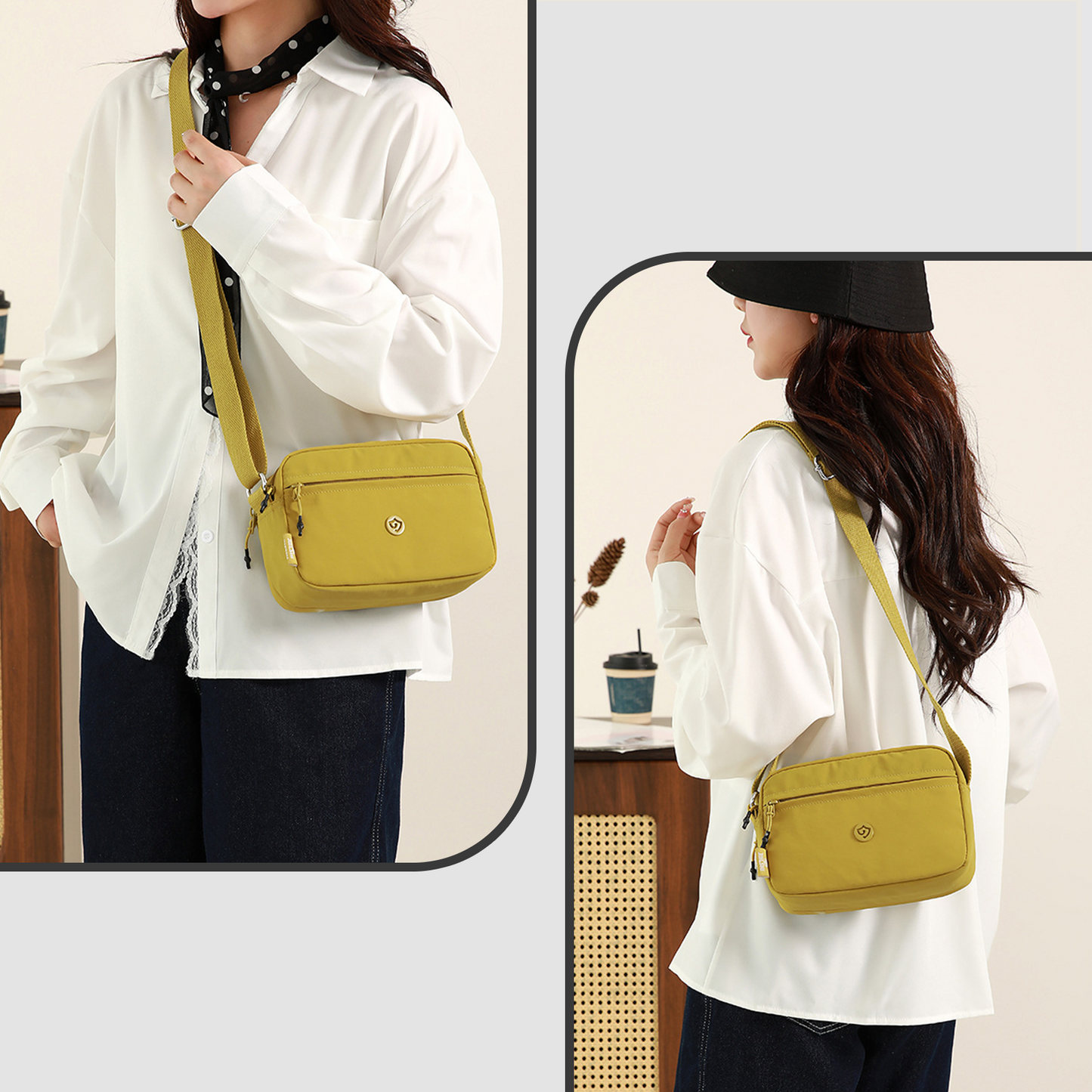 Xpurse Casual One Shoulder Crossbody Small Square Bag