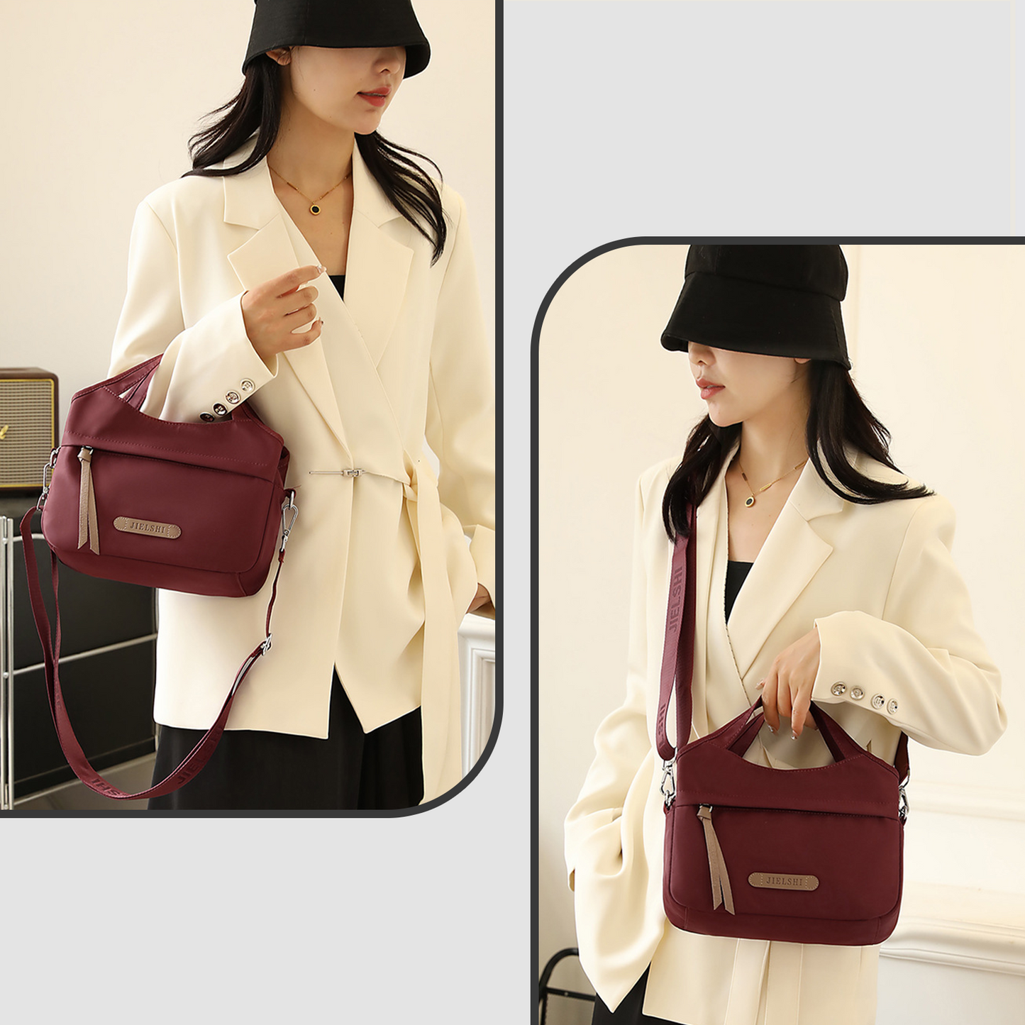 Xpurse Simple Casual Multi-Functional Crossbody Bag