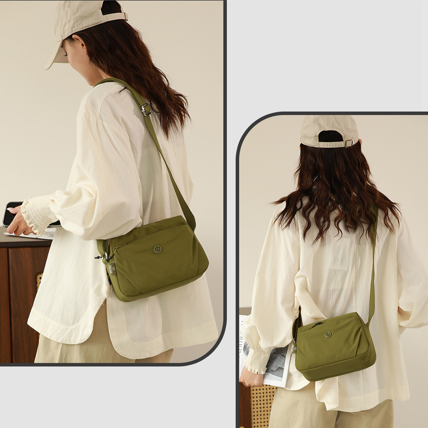 Xpurse Versatile Casual Simple Shoulder Crossbody Bag