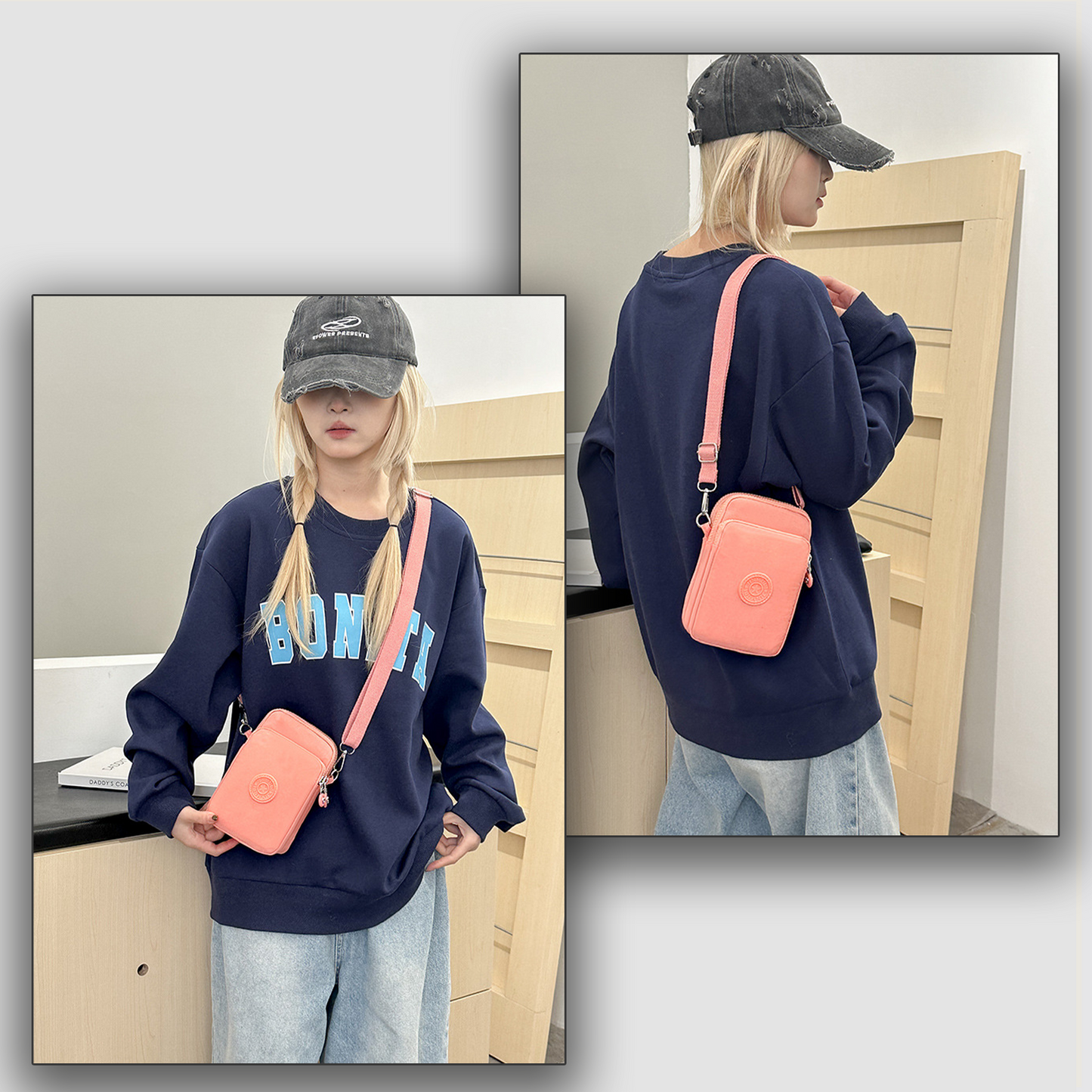 Xpurse  Multi-Layered Mini Crossbody Phone Bag