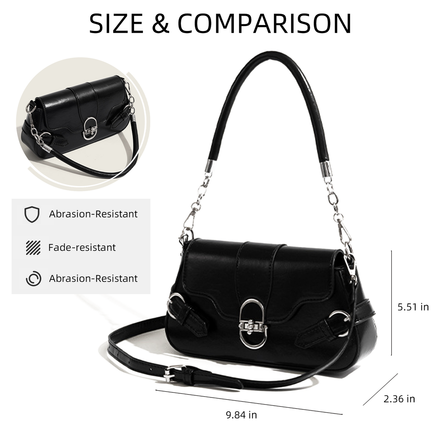 Xpurse Vintage Flap One-Shoulder Underarm Bag