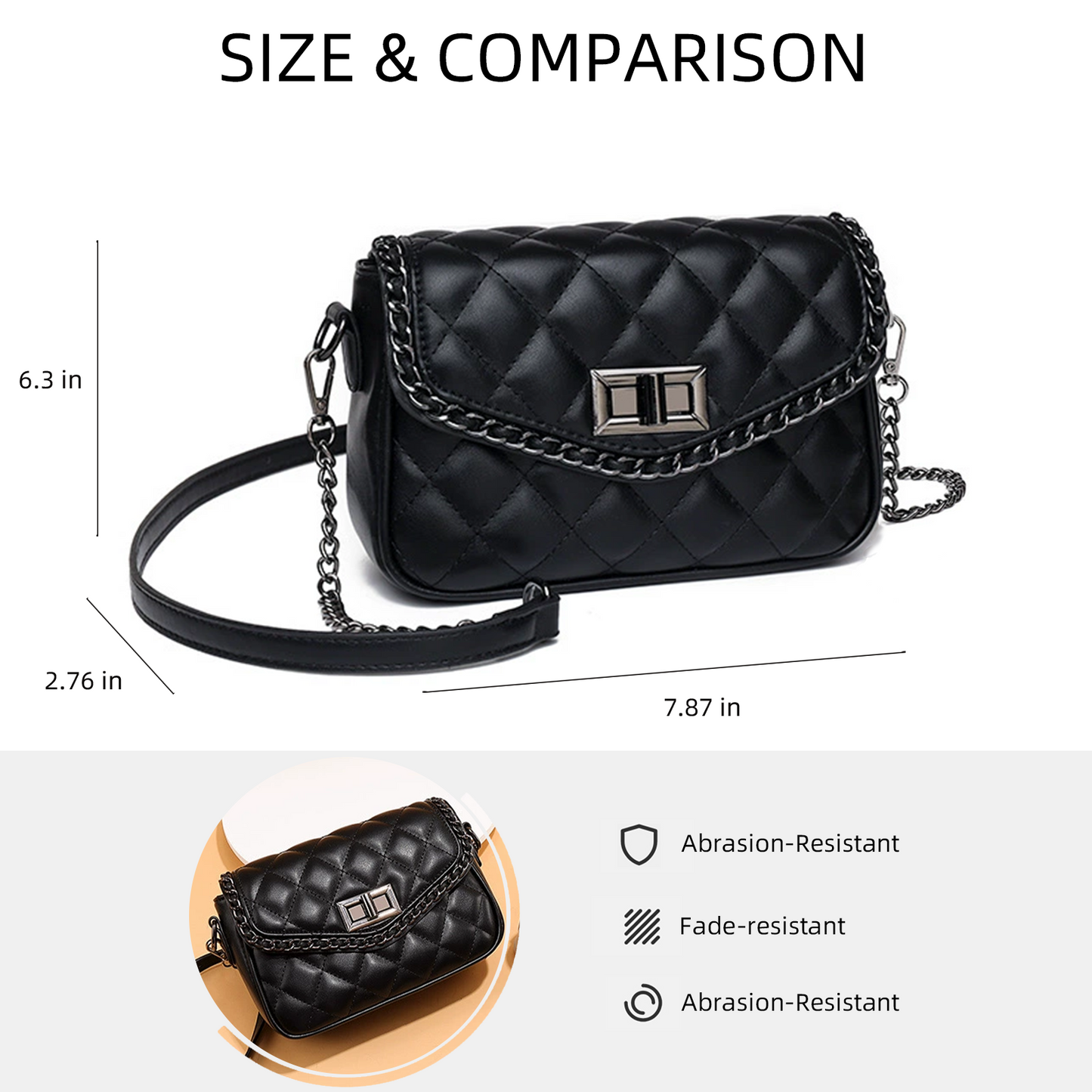 Xpurse Women's Fashion Shopping Casual Crossbody Bag