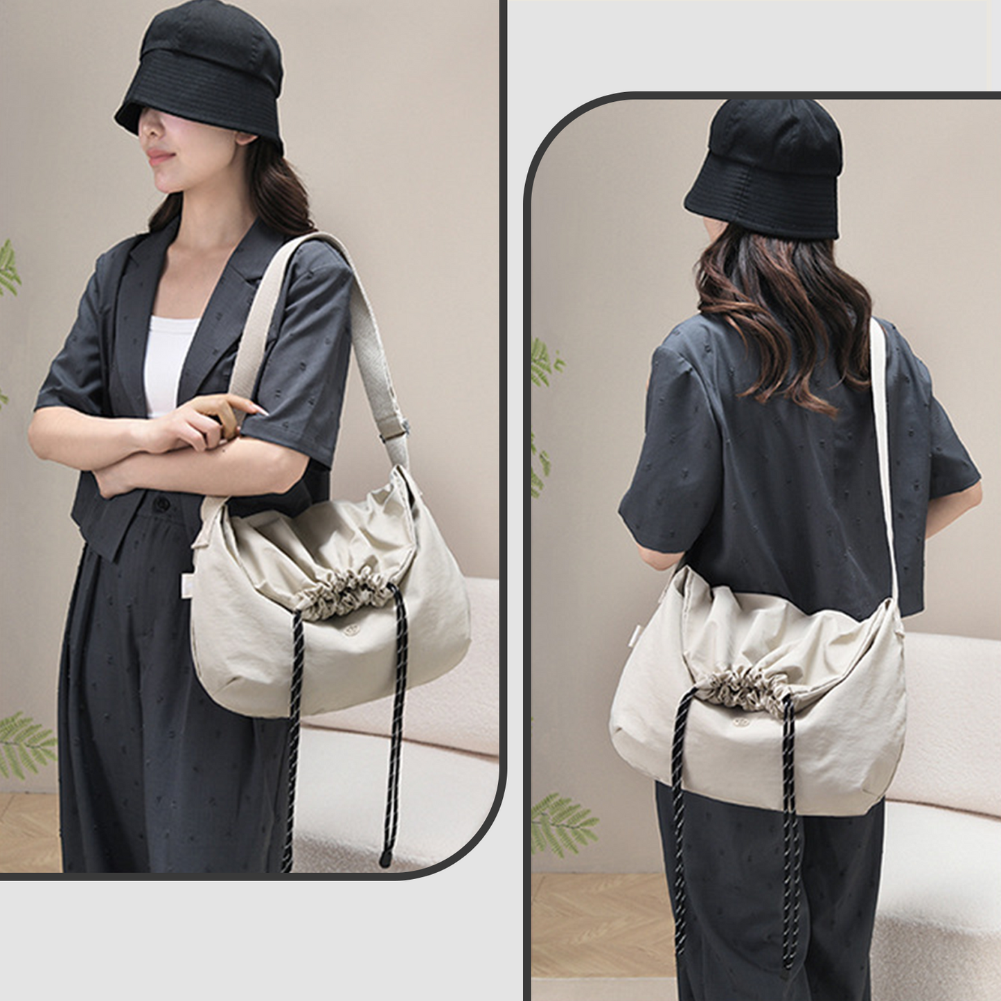 Xpurse Drawstring Athleisure Crossbody Bag