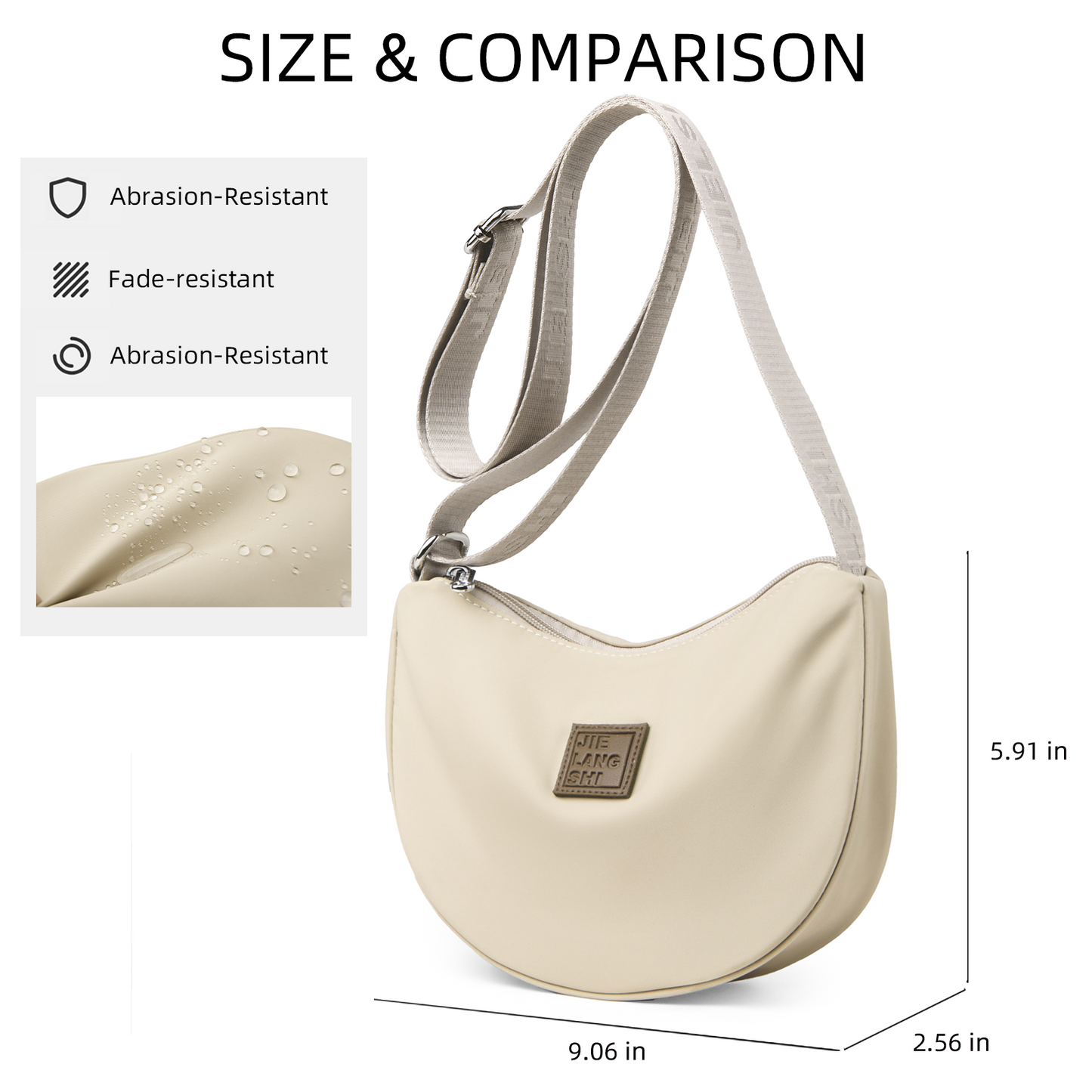 Xpurse Casual Crescent Bag Shoulder Bag, Commuter Crossbody Bag