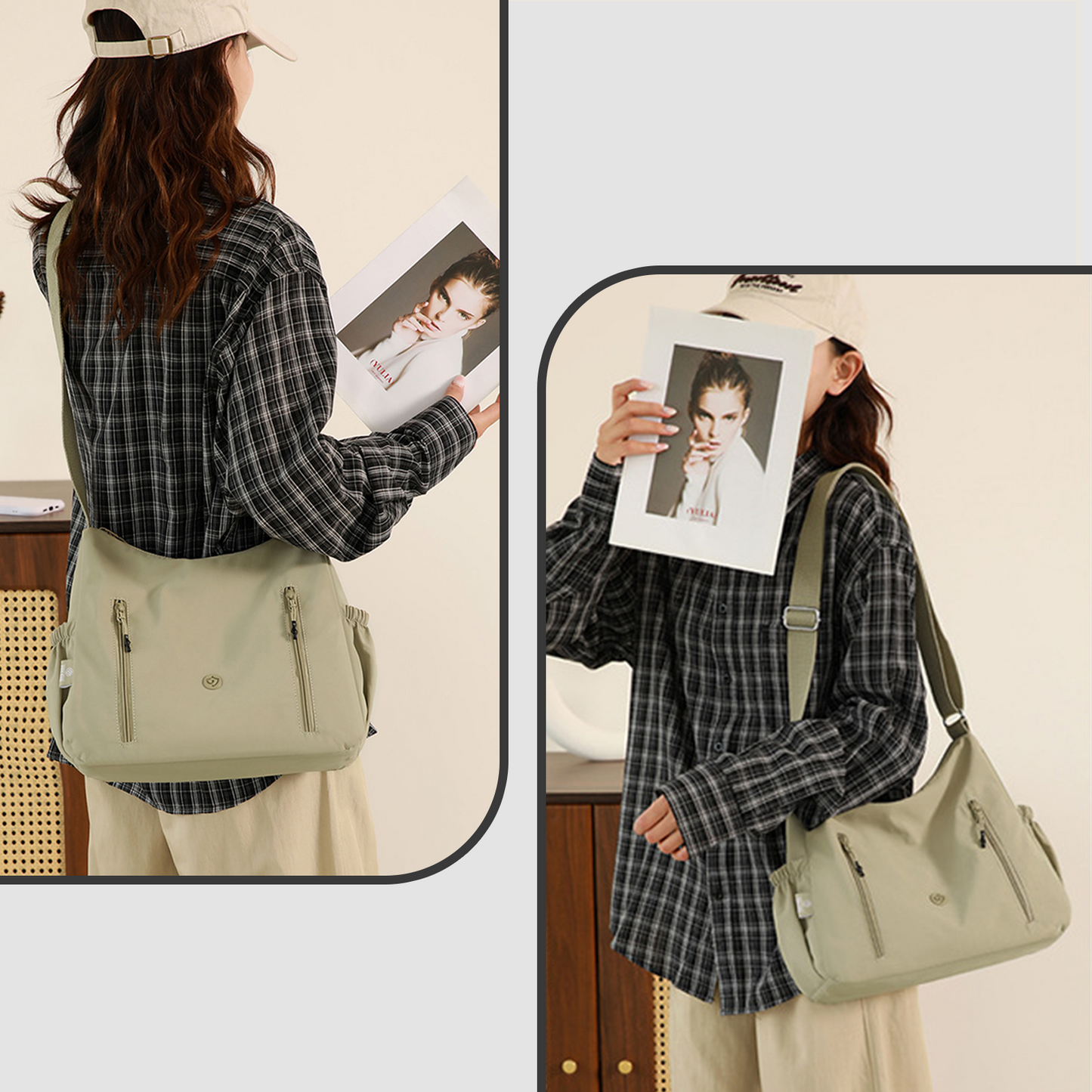 Xpurse Nylon Multifunctional Portable Crossbody Bag
