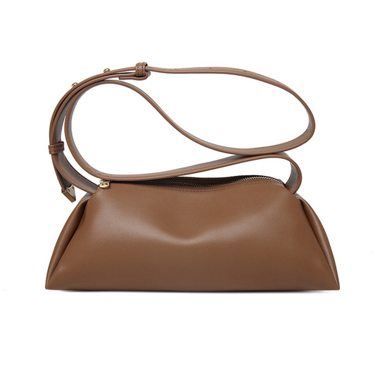 Xpurse Women's Simple Handbag, Soft Underarm Bag, Solid Color Tote Bag