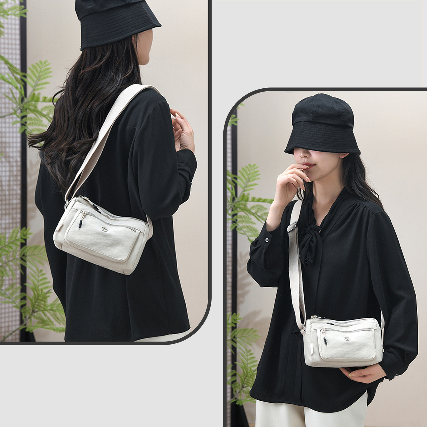 Xpurse Ultra-Light and Simple Multi-Pocket Crossbody Bag