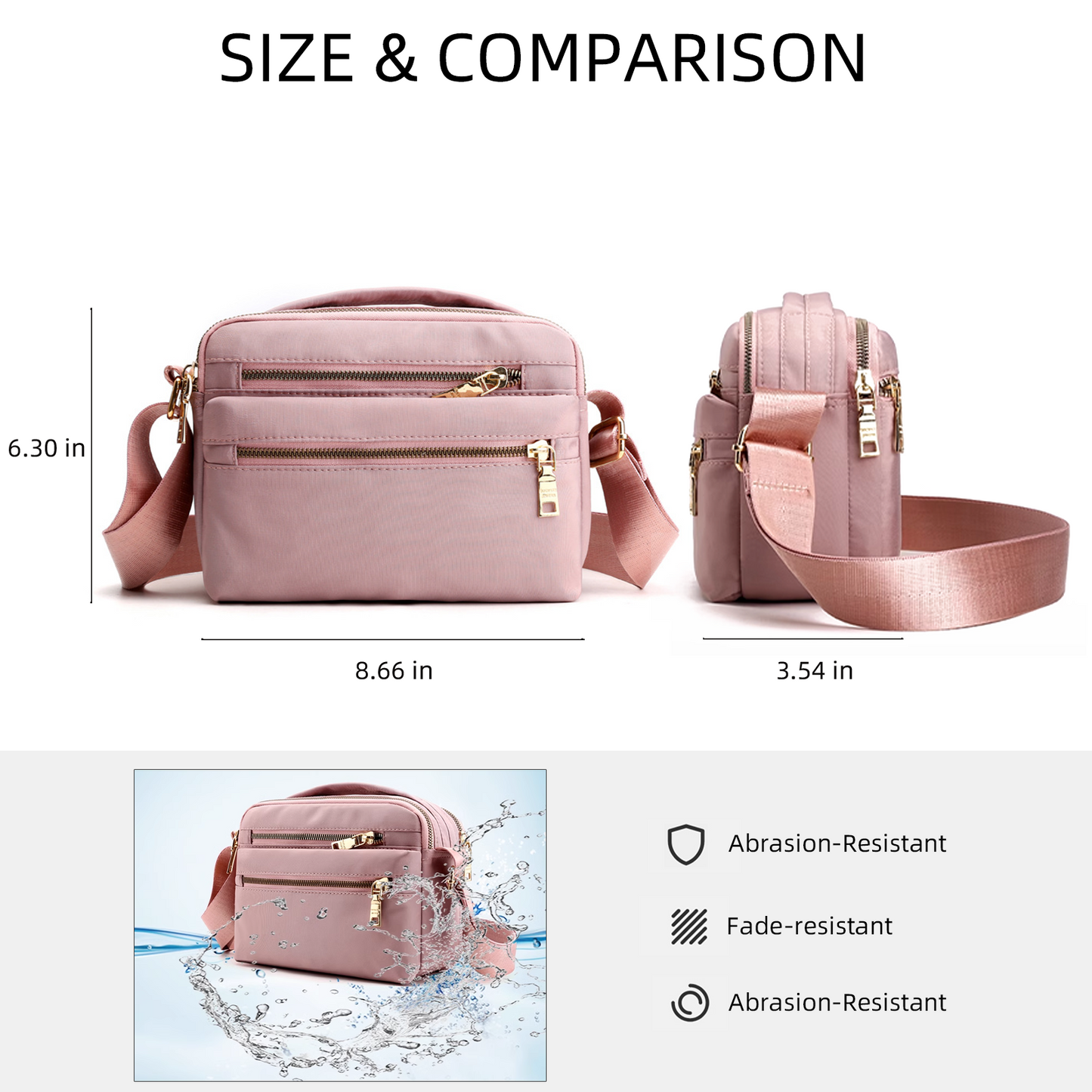 Xpurse Lightweight and Versatile Casual Crossbody Bag
