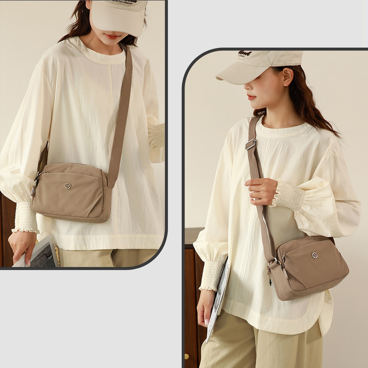 Xpurse Versatile Casual Simple Shoulder Crossbody Bag