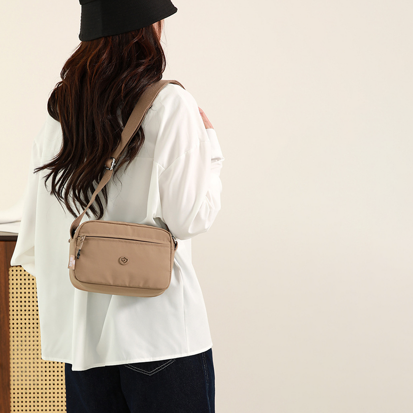 Xpurse Casual One Shoulder Crossbody Small Square Bag