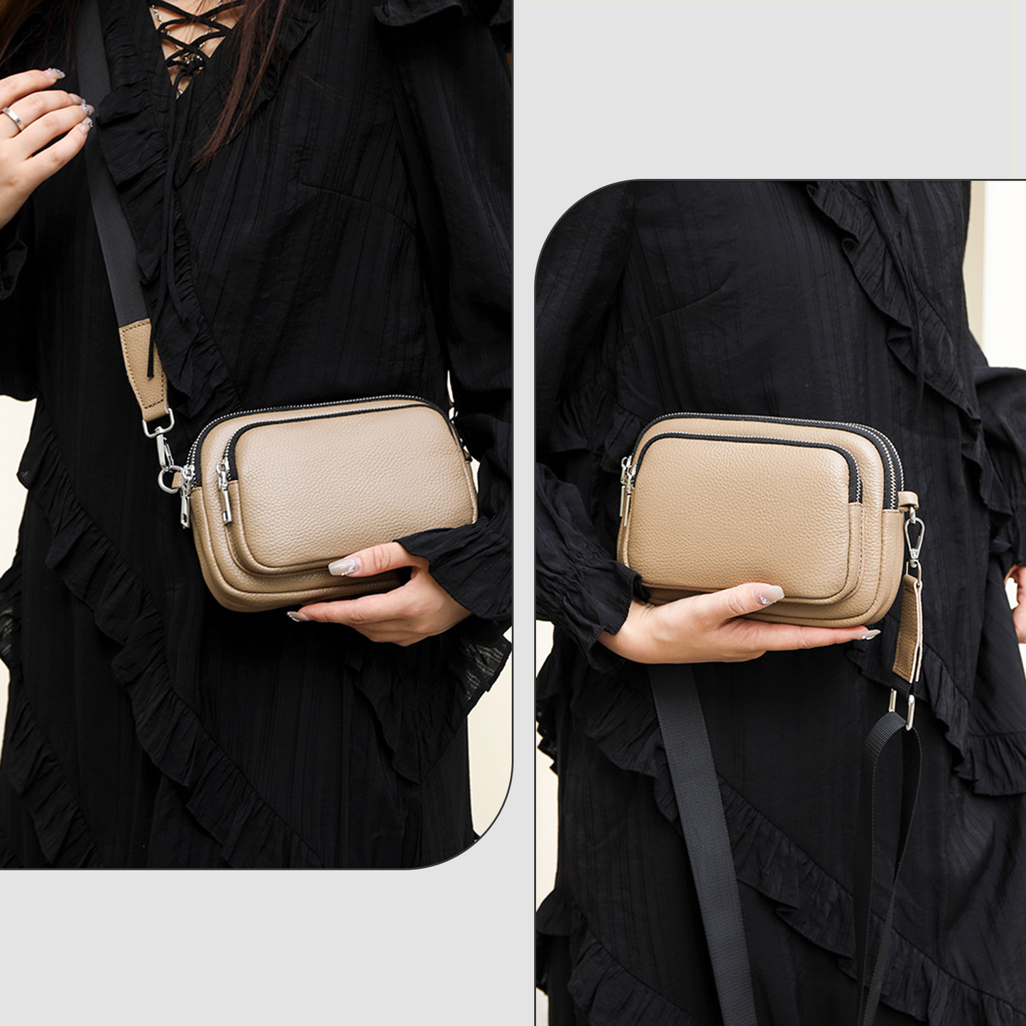 Xpurse Leather High-Capacity Commuter Shoulder Bag