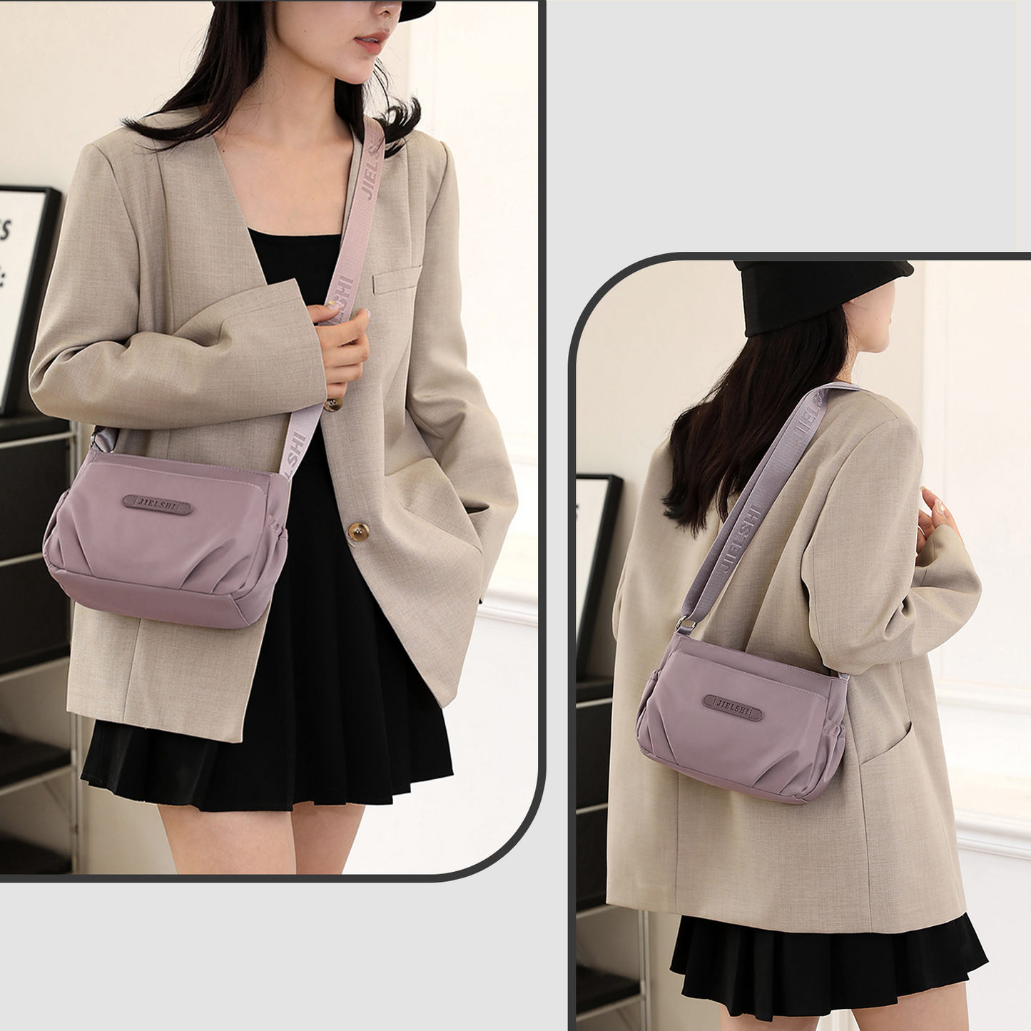 Xpurse Urban Simple Casual Shoulder Crossbody Bag