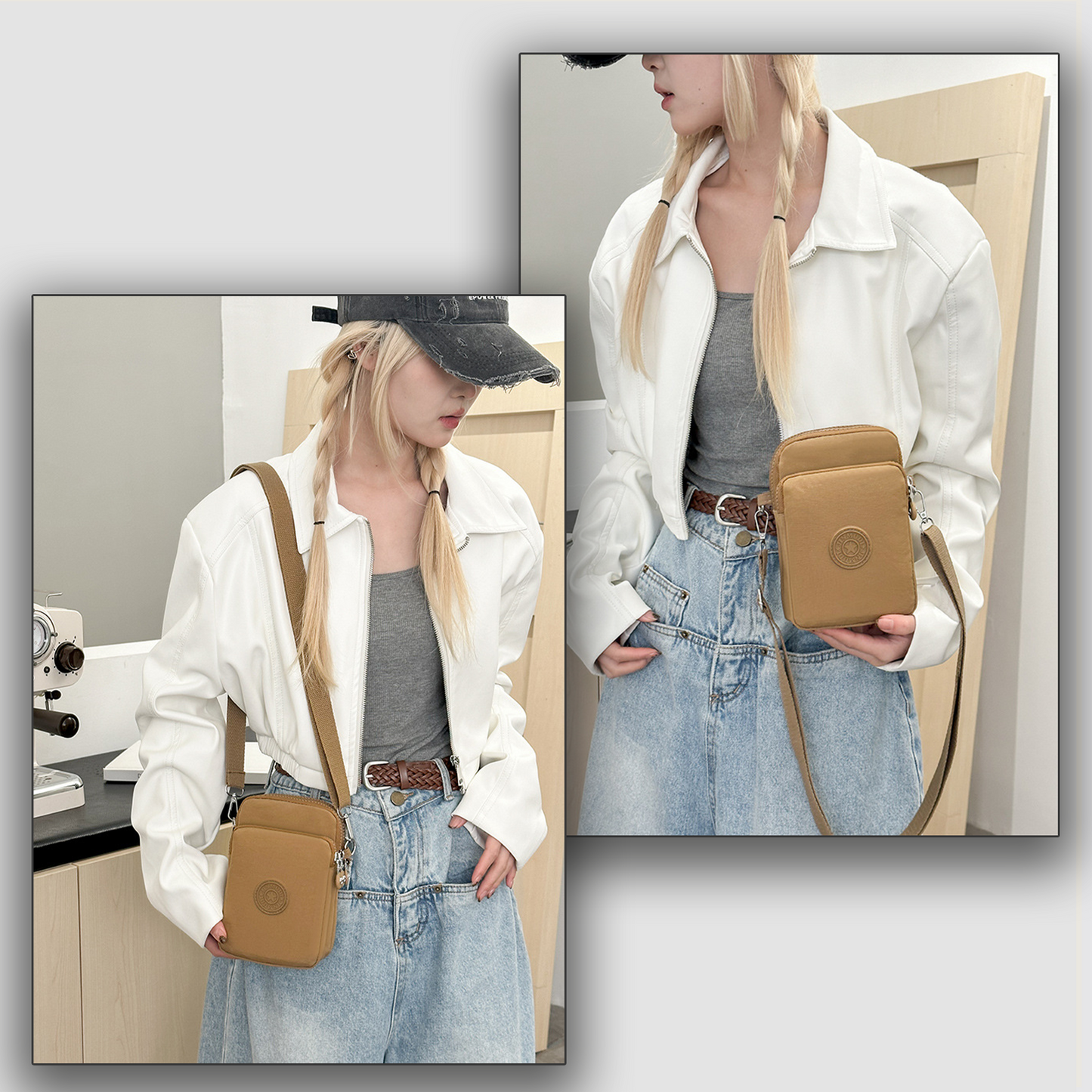 Xpurse  Multi-Layered Mini Crossbody Phone Bag